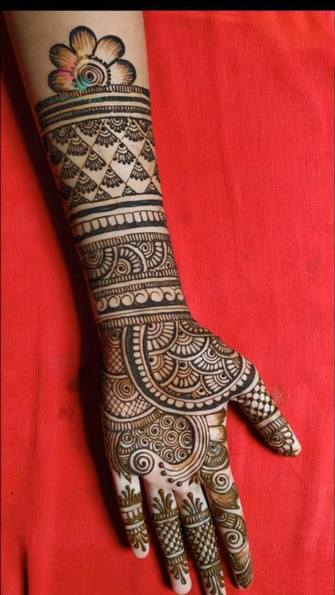 traditional mehndi designs 64