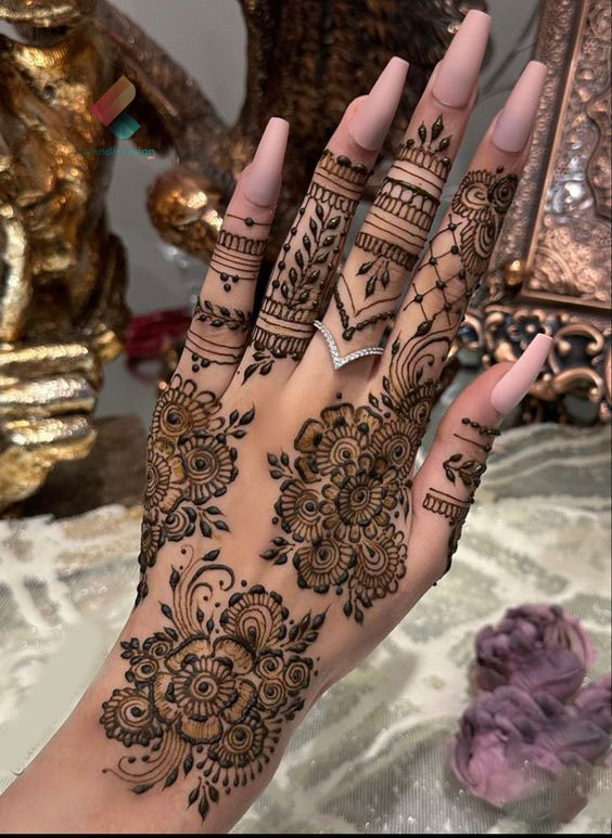 traditional mehndi designs 66